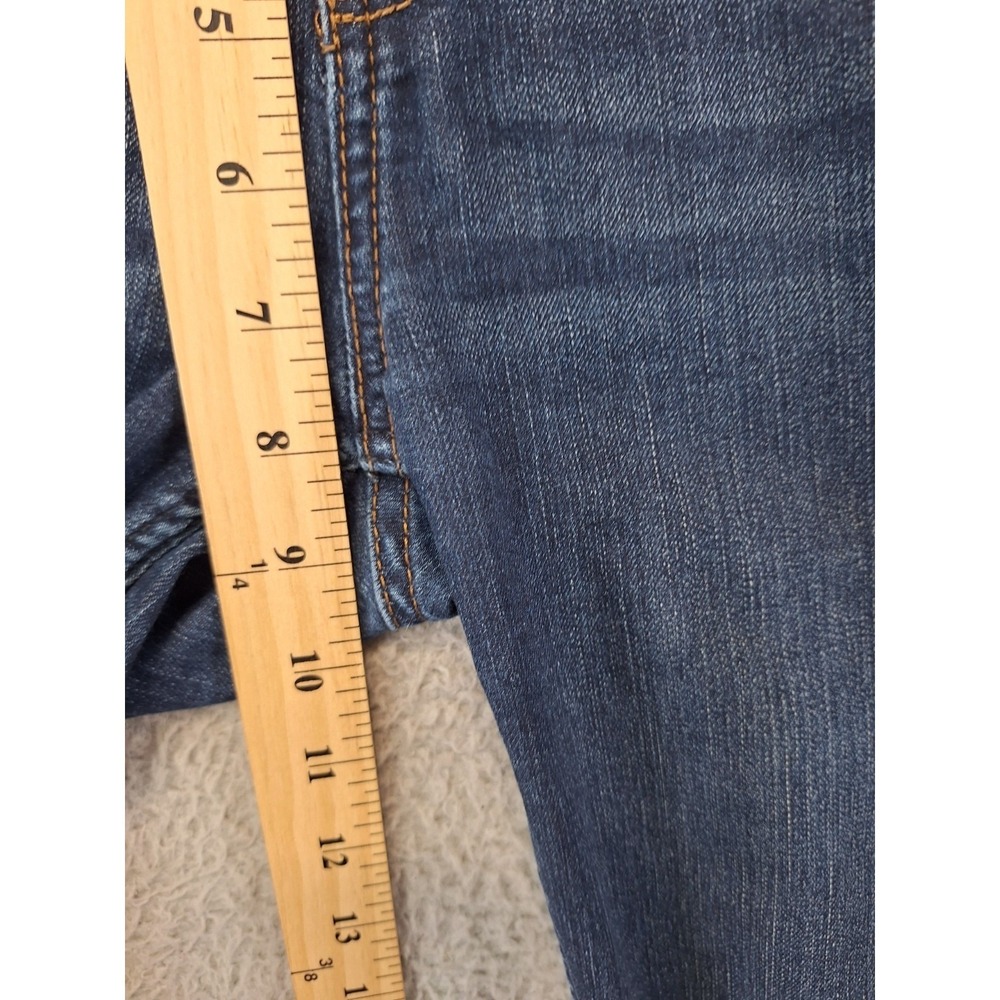Hollister Jeans Womens 3R (Fits 30x29) Blue Denim Whiskered Super Skinny Leg - Picture 3 of 9
